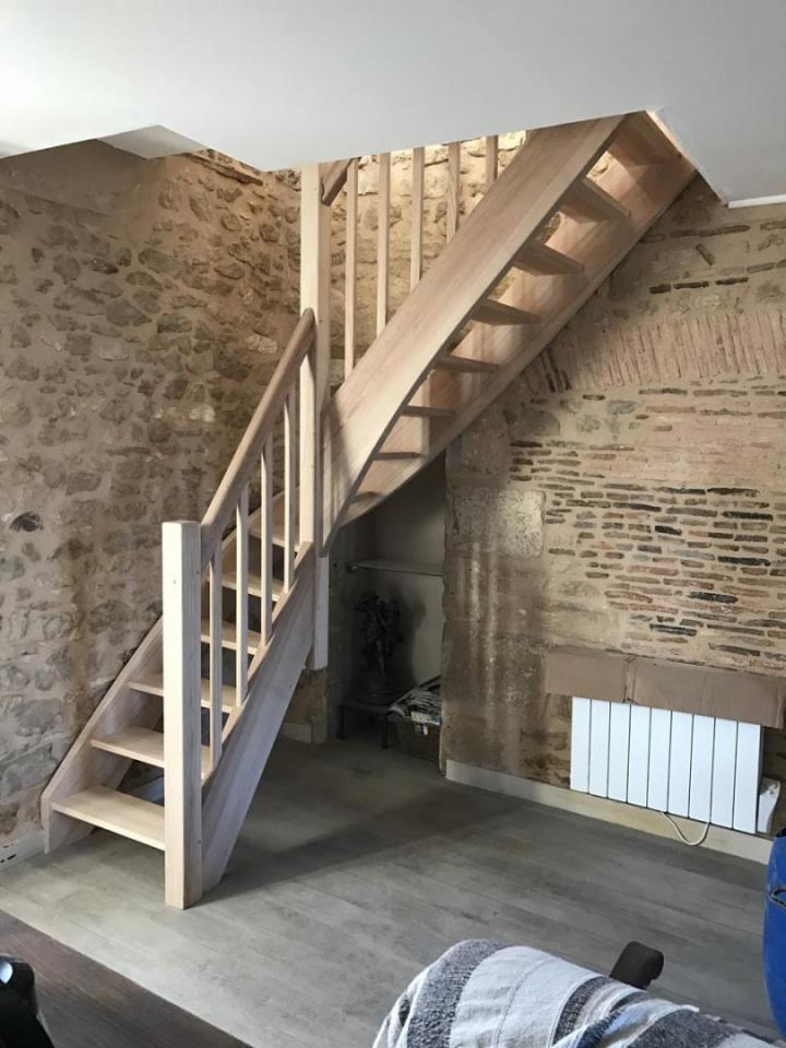Escalier en bois sur mesure Thiviers 